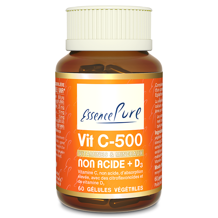 Vitamine C-500 non acide + D3
