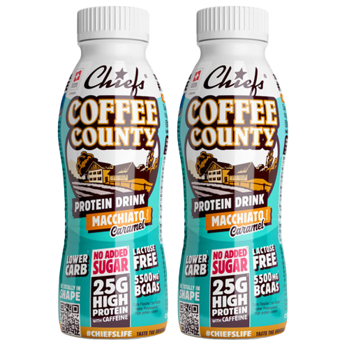 CHIEFS COFFEE COUNTY ( Caramel Macchiato ) 330ml shaker protéine